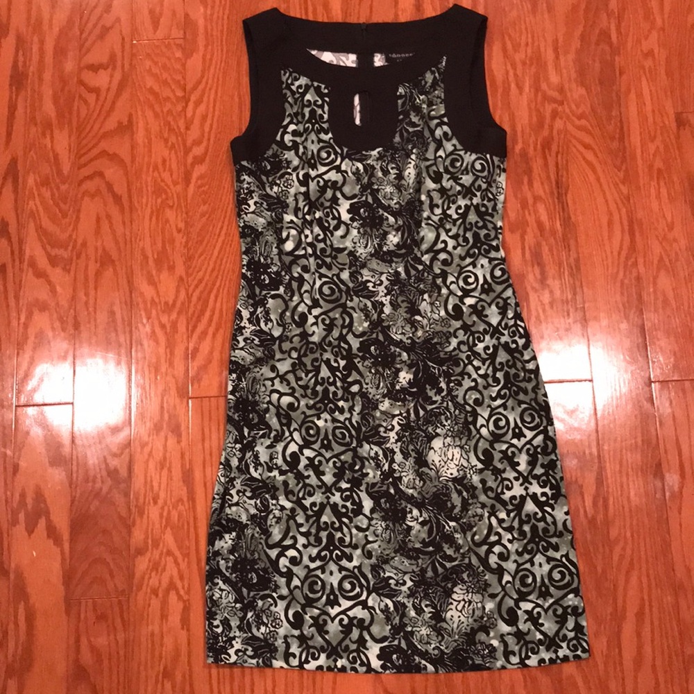 Black and Green Dress